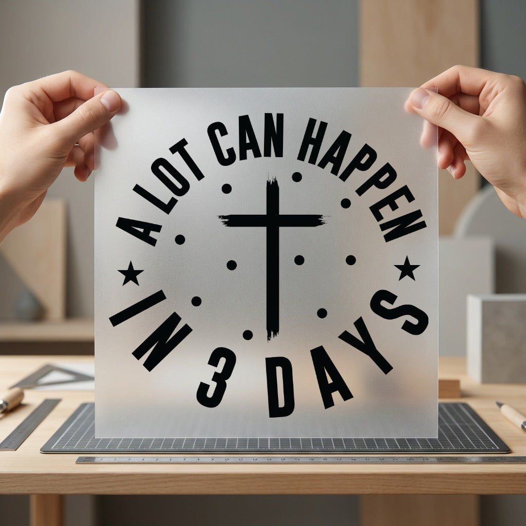 Lot Can Happen Days Christian Faith Ready to Press DTF Transfer for Dtf