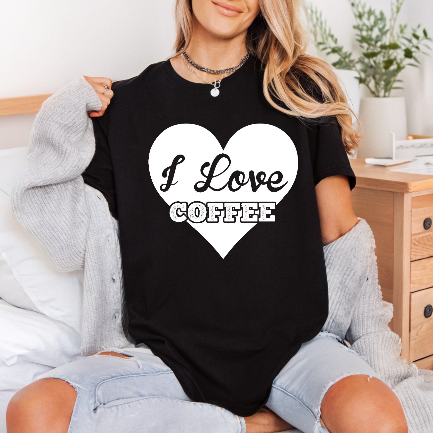 Love Coffee Heart Retro Aesthetic Ready to Press DTF Transfer for Dtf