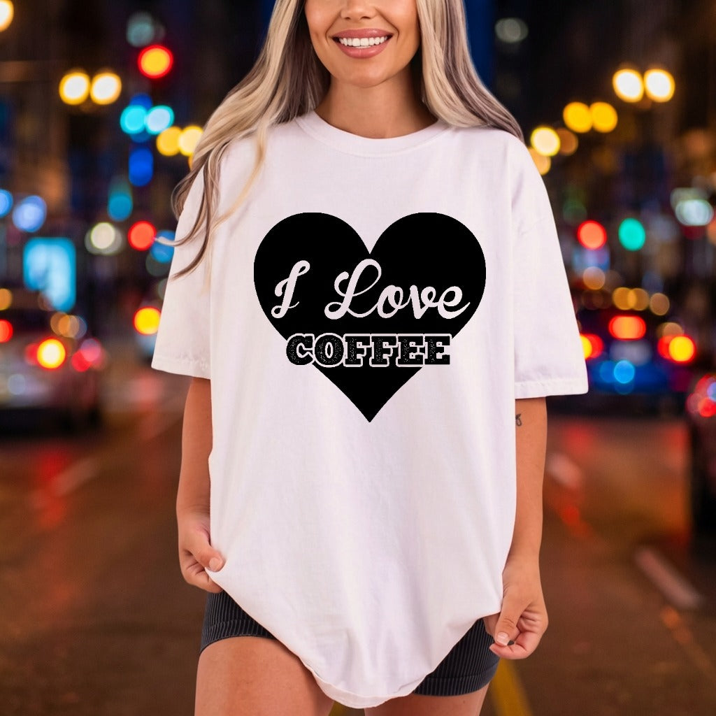 Love Coffee Heart Retro Aesthetic Ready to Press DTF Transfer for Dtf