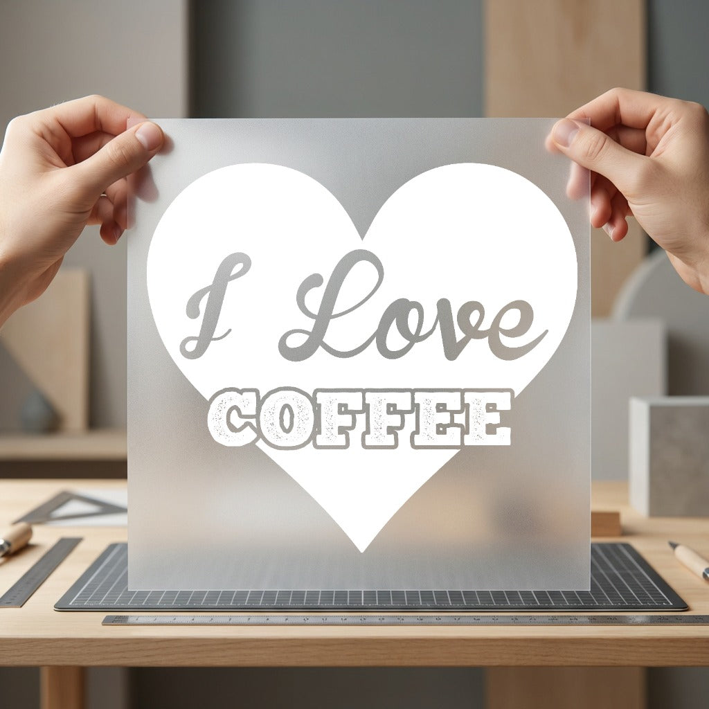 Love Coffee Heart Retro Aesthetic Ready to Press DTF Transfer for Dtf