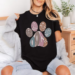 Love Dogs Paw Retro Mom Dad Ready to Press DTF Transfer for Dtf