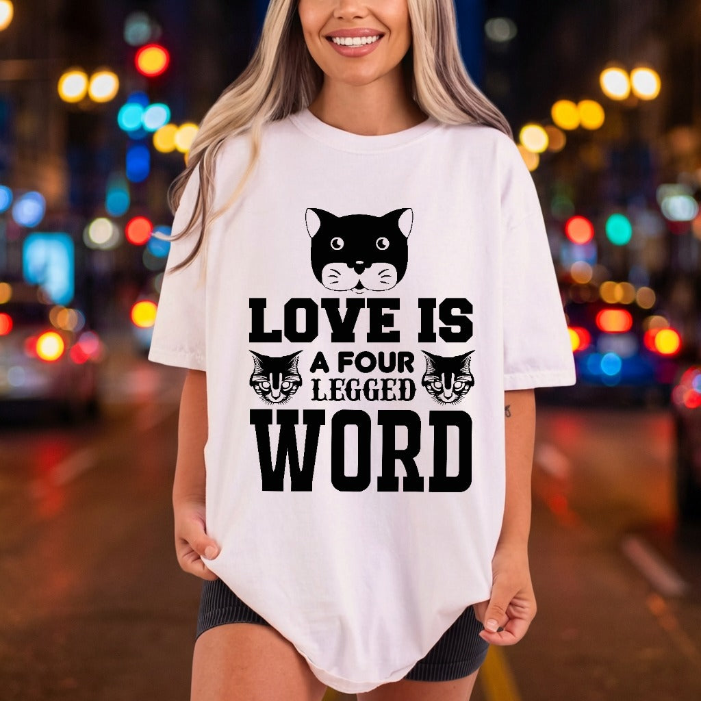 Love Four Legged Word Funny Sarcastic Ready to Press DTF Transfer for Dtf