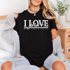Love Jesus But Cuss Christian Faith Ready to Press DTF Transfer for Dtf