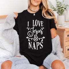 Love Jesus Naps Script Christian Faith Ready to Press DTF Transfer for Dtf