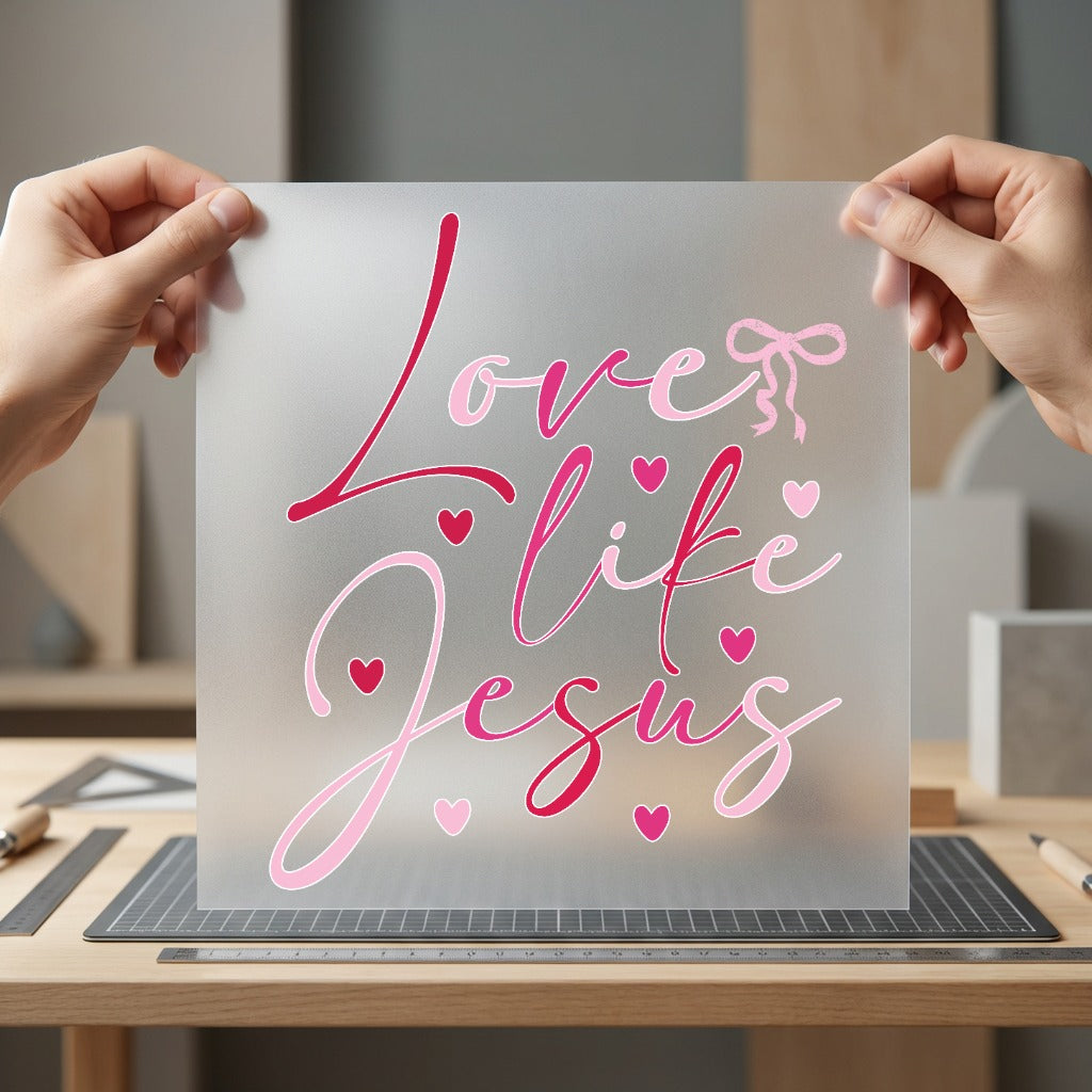Love Life Jesus Faith-inspired Christian Faith Ready to Press DTF Transfer for Dtf