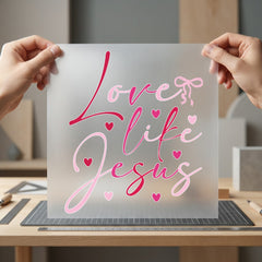 Love Life Jesus Faith-inspired Christian Faith Ready to Press DTF Transfer for Dtf