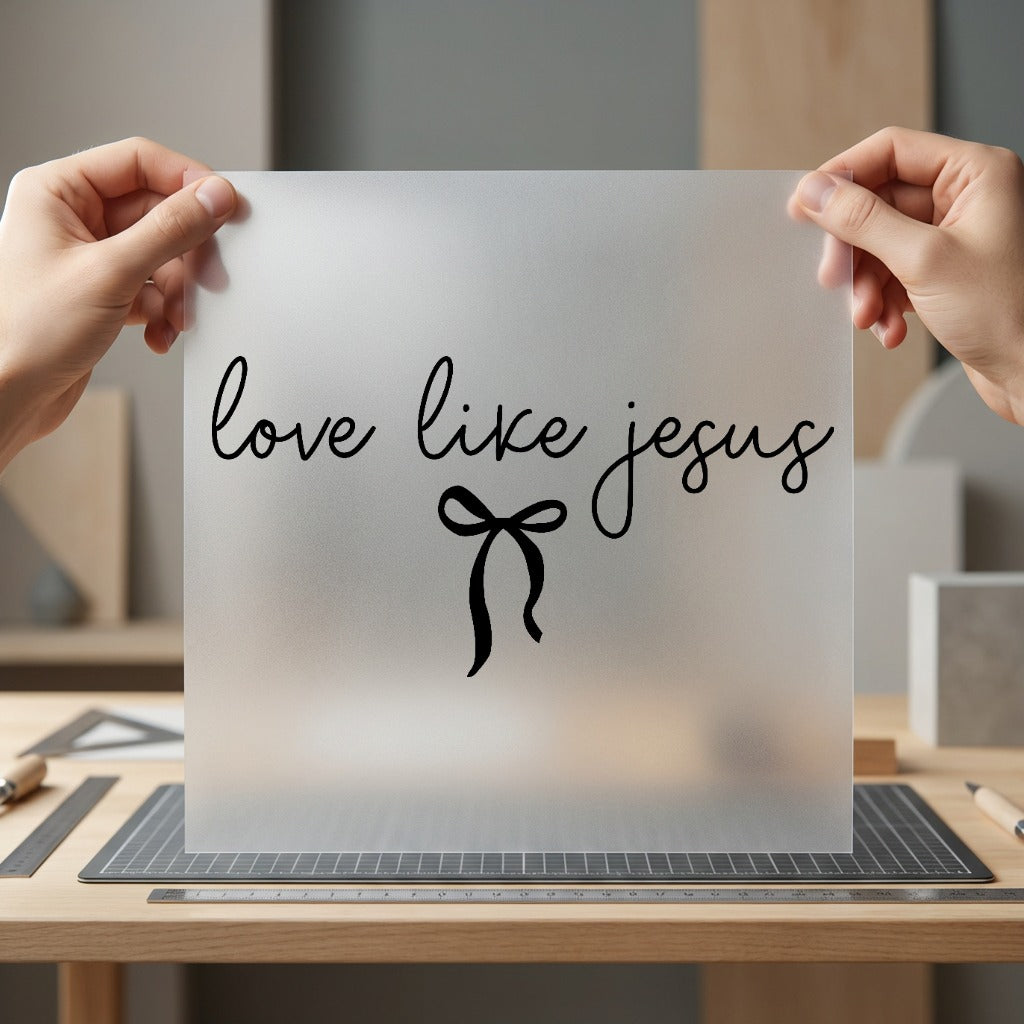 Love Like Jesus Bow Christian Faith Ready to Press DTF Transfer for Dtf