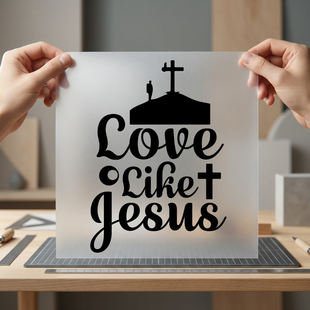 Love Like Jesus Christian Christian Faith Ready to Press DTF Transfer for Dtf