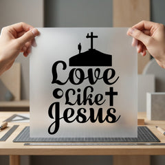 Love Like Jesus Christian Christian Faith Ready to Press DTF Transfer for Dtf