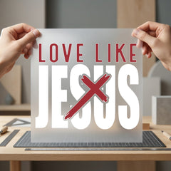 Love Like Jesus Christian Christian Faith Ready to Press DTF Transfer for Dtf
