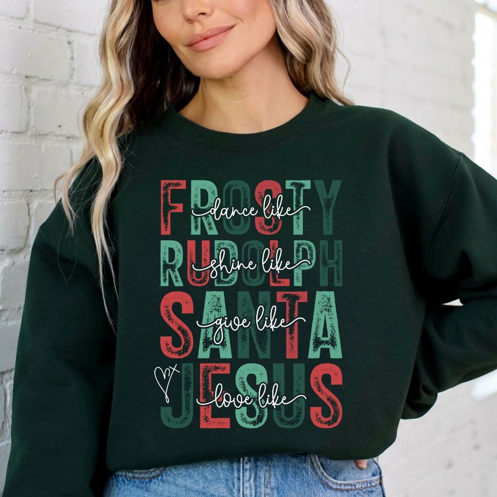 Love Like Jesus | Christmas & Faith Sweatshirt - Luckets.com