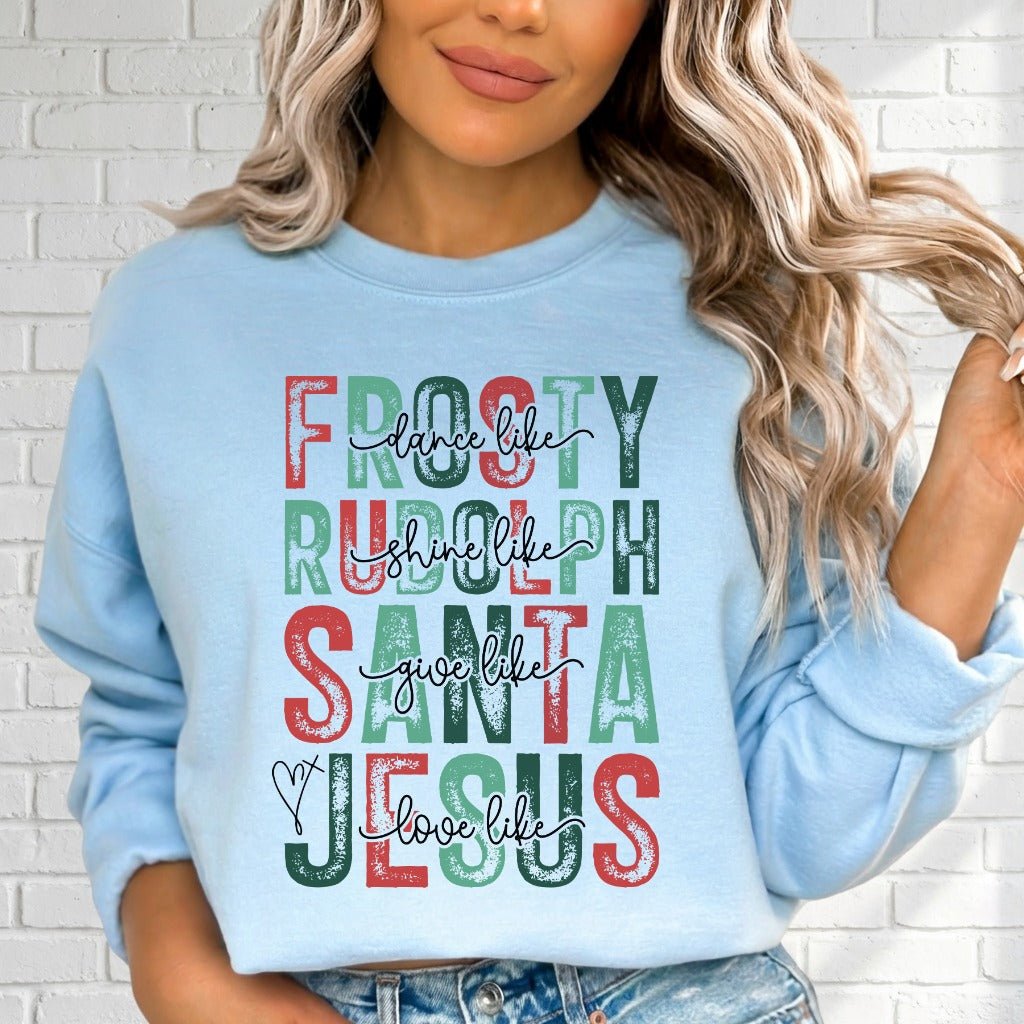 Love Like Jesus | Christmas & Faith Sweatshirt - Luckets.com
