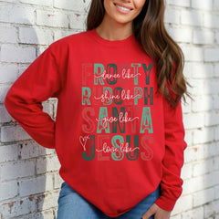 Love Like Jesus | Christmas & Faith Sweatshirt - Luckets.com
