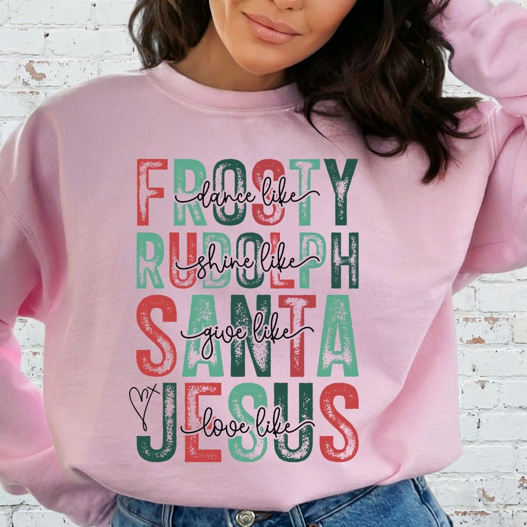 Love Like Jesus | Christmas & Faith Sweatshirt - Luckets.com