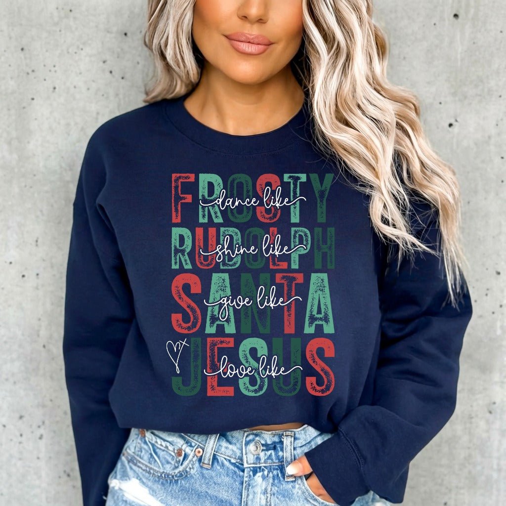Love Like Jesus | Christmas & Faith Sweatshirt - Luckets.com