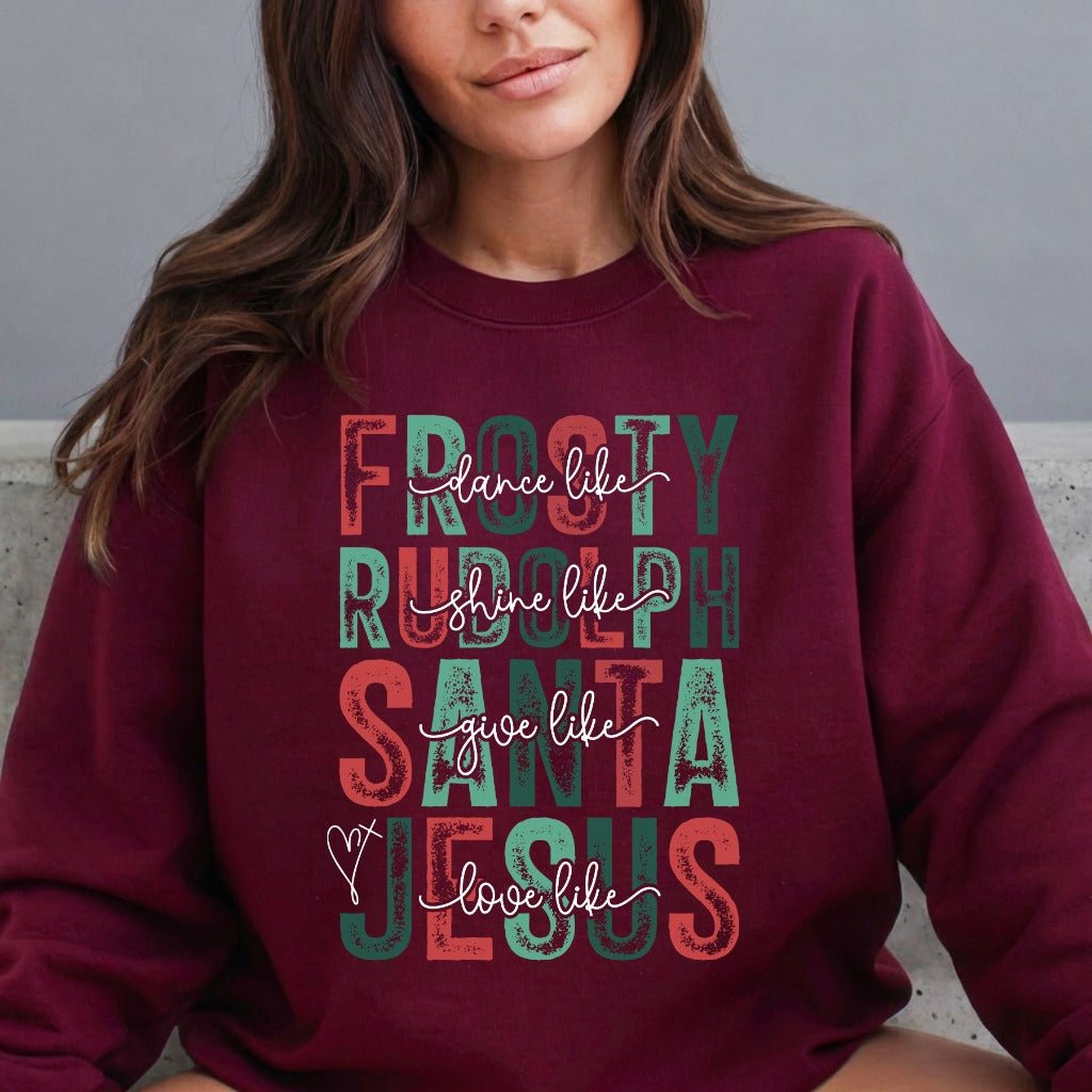 Love Like Jesus | Christmas & Faith Sweatshirt - Luckets.com