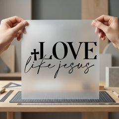 Love Like Jesus Cross Christian Faith Ready to Press DTF Transfer for Dtf