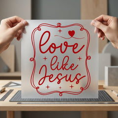 Love Like Jesus Faith-inspired Christian Faith Ready to Press DTF Transfer for Dtf