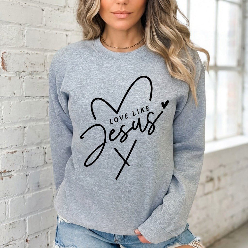 Love Like Jesus | Grace - Filled Comfort Sweatshirt - Luckets.com