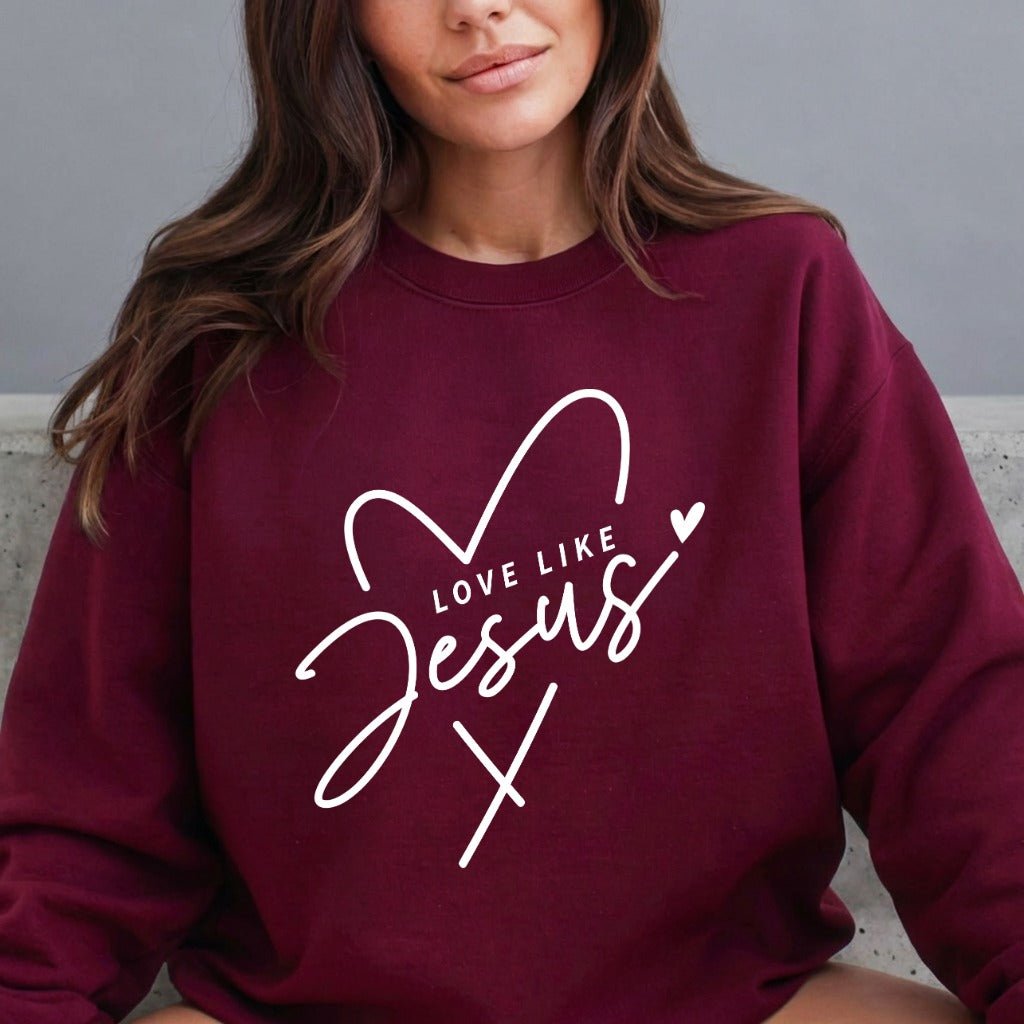 Love Like Jesus | Grace - Filled Comfort Sweatshirt - Luckets.com