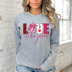 Love Like Jesus | Heartfelt Compassion Sweatshirt - Luckets.com