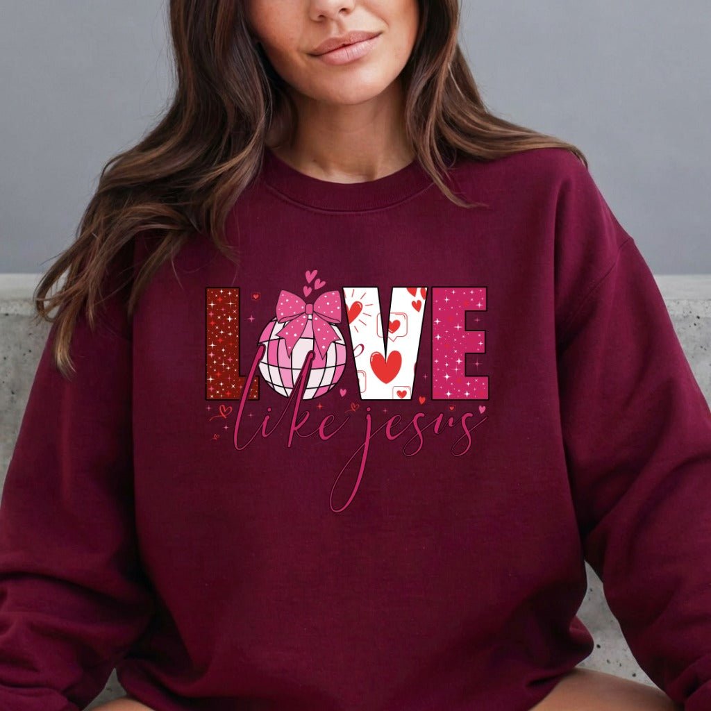 Love Like Jesus | Heartfelt Compassion Sweatshirt - Luckets.com