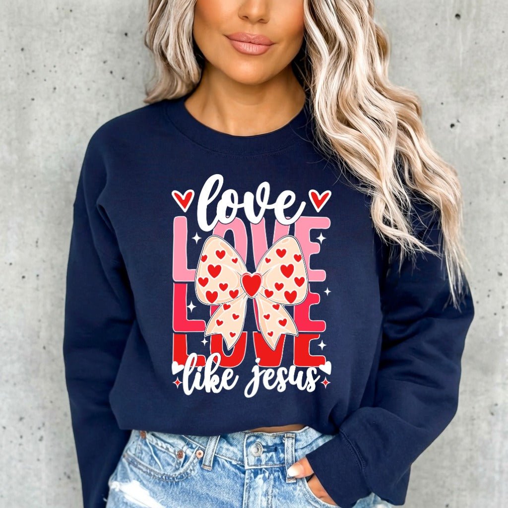 Love Like Jesus | Heartfelt Faith Sweatshirt - Luckets.com