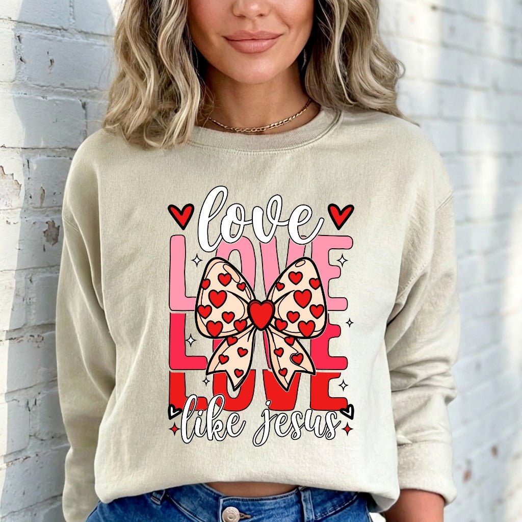 Love Like Jesus | Heartfelt Faith Sweatshirt - Luckets.com