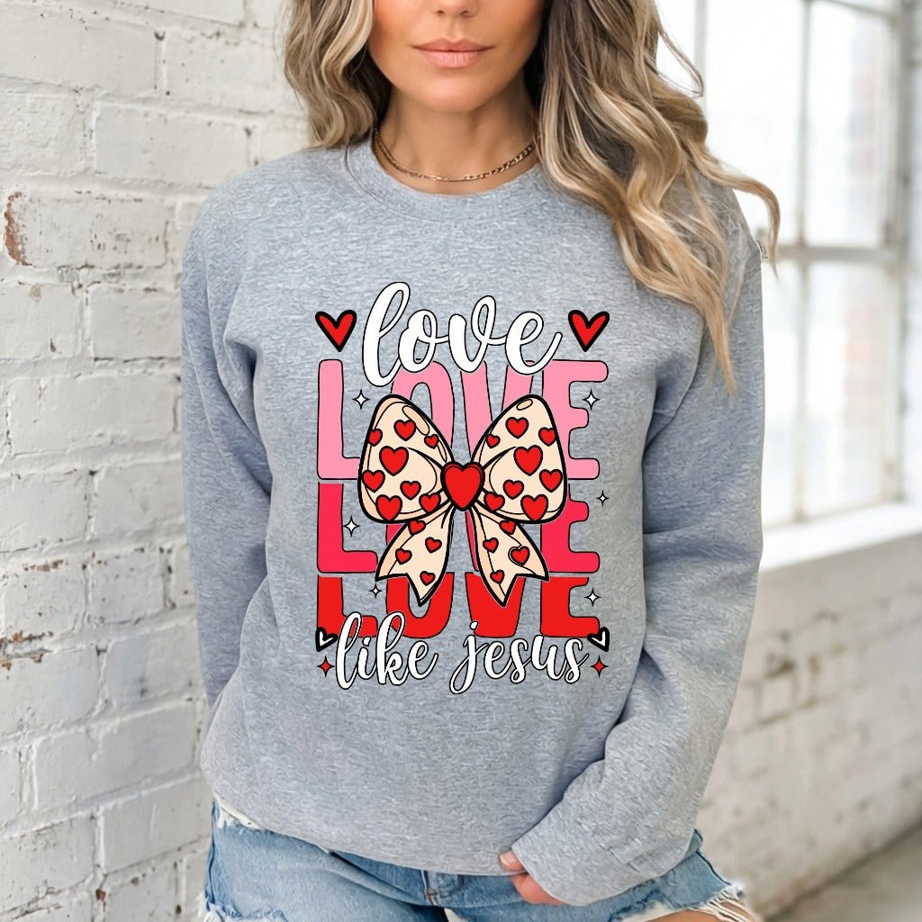 Love Like Jesus | Heartfelt Faith Sweatshirt - Luckets.com