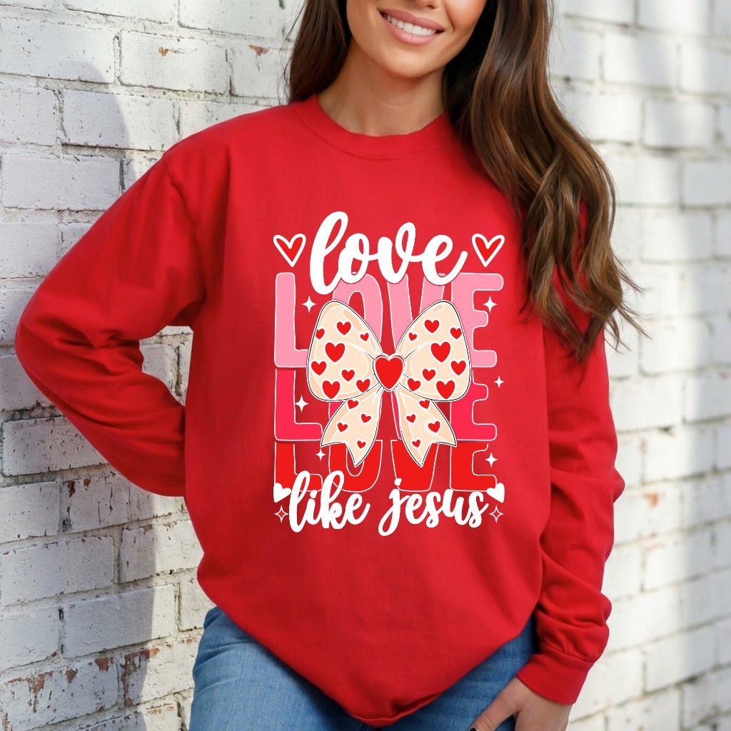Love Like Jesus | Heartfelt Faith Sweatshirt - Luckets.com