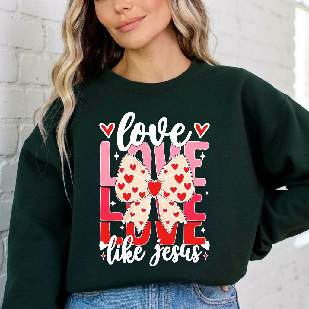 Love Like Jesus | Heartfelt Faith Sweatshirt - Luckets.com