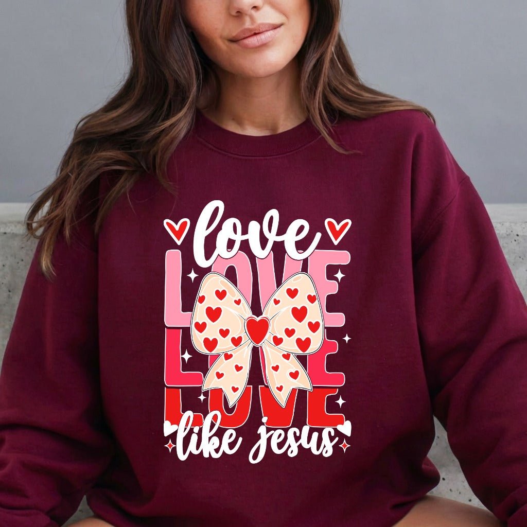 Love Like Jesus | Heartfelt Faith Sweatshirt - Luckets.com
