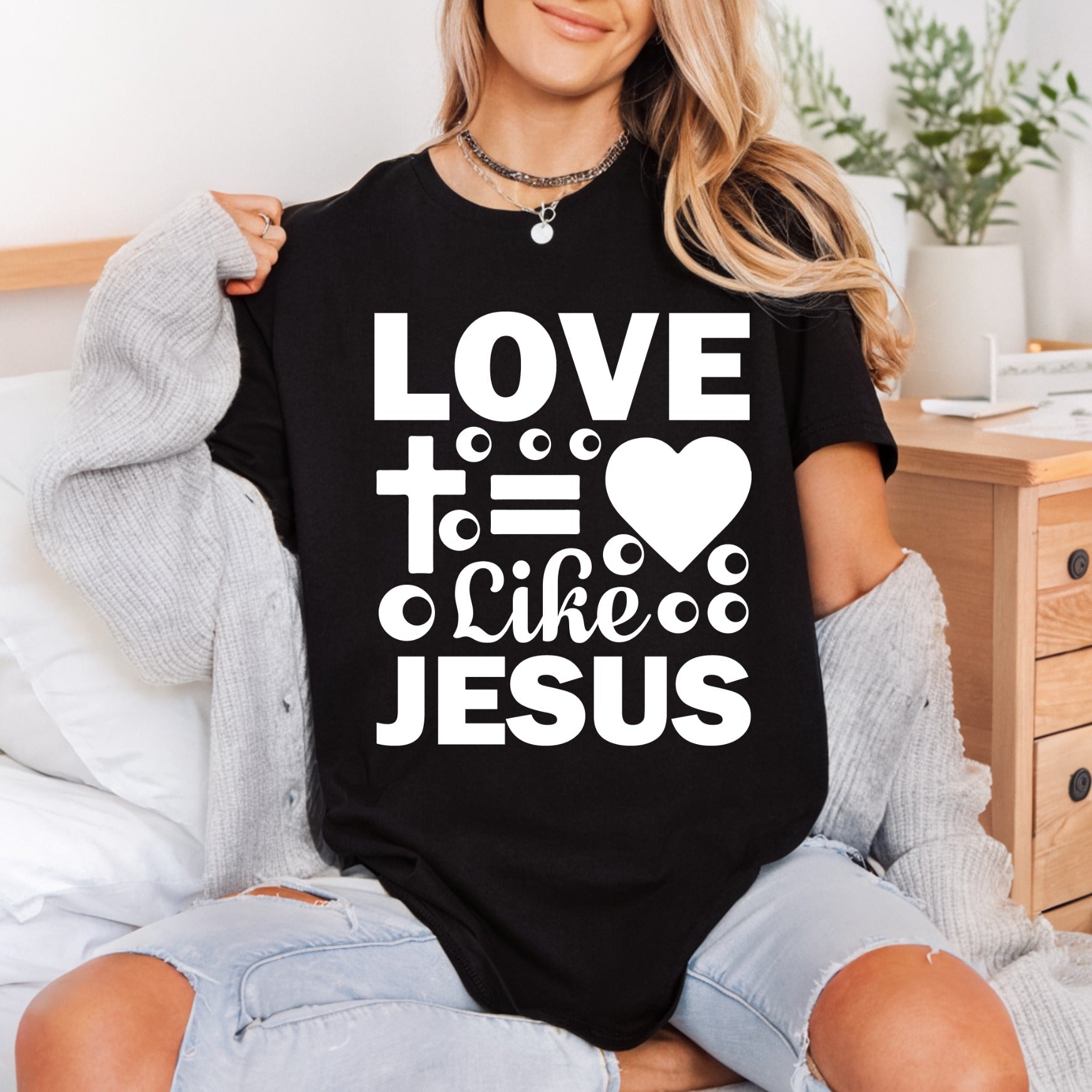 Love Like Jesus Quote Christian Faith Ready to Press DTF Transfer for Dtf