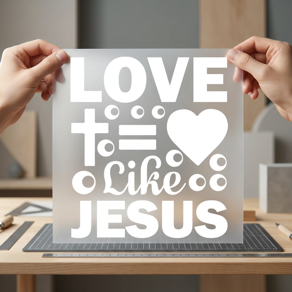 Love Like Jesus Quote Christian Faith Ready to Press DTF Transfer for Dtf