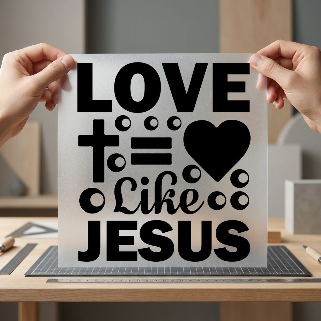 Love Like Jesus Quote Christian Faith Ready to Press DTF Transfer for Dtf