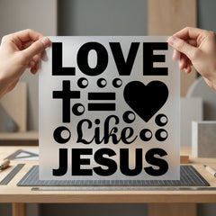 Love Like Jesus Quote Christian Faith Ready to Press DTF Transfer for Dtf