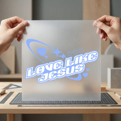 Love Like Jesus Retro Christian Faith Ready to Press DTF Transfer for Dtf