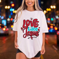Love Like Jesus Retro Christian Faith Ready to Press DTF Transfer for Dtf