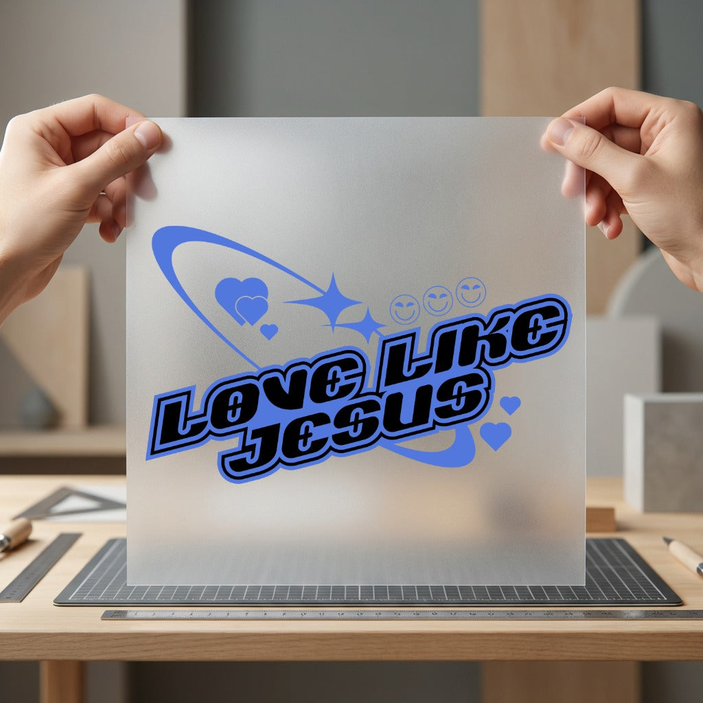 Love Like Jesus Retro Christian Faith Ready to Press DTF Transfer for Dtf