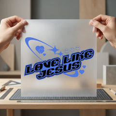 Love Like Jesus Retro Christian Faith Ready to Press DTF Transfer for Dtf