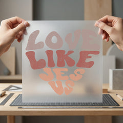 Love Like Jesus Retro Christian Faith Ready to Press DTF Transfer for Dtf