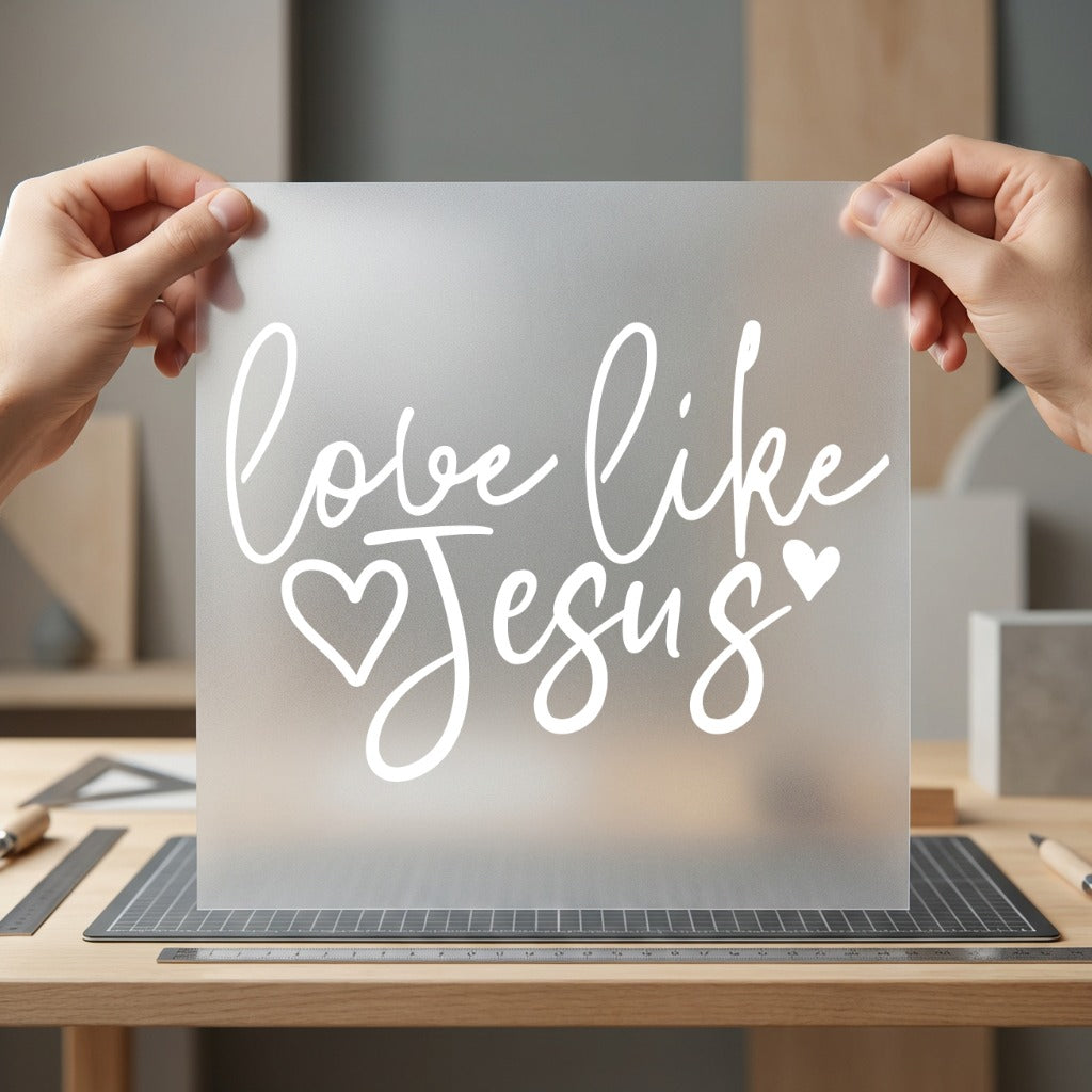 Love Like Jesus Script Christian Faith Ready to Press DTF Transfer for Dtf