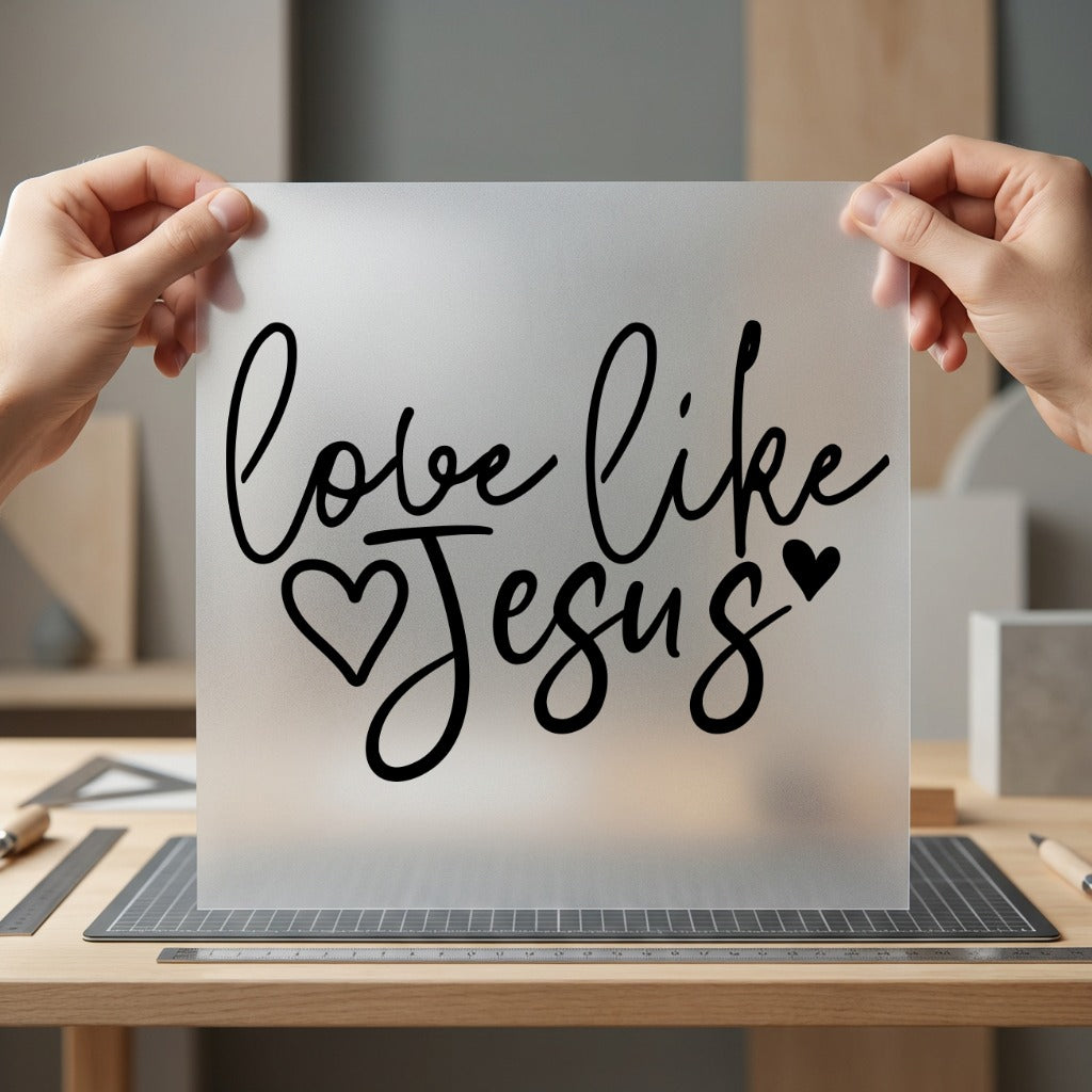 Love Like Jesus Script Christian Faith Ready to Press DTF Transfer for Dtf
