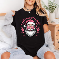 Love Man Beard Retro Christmas Retro Ready to Press DTF Transfer for Dtf