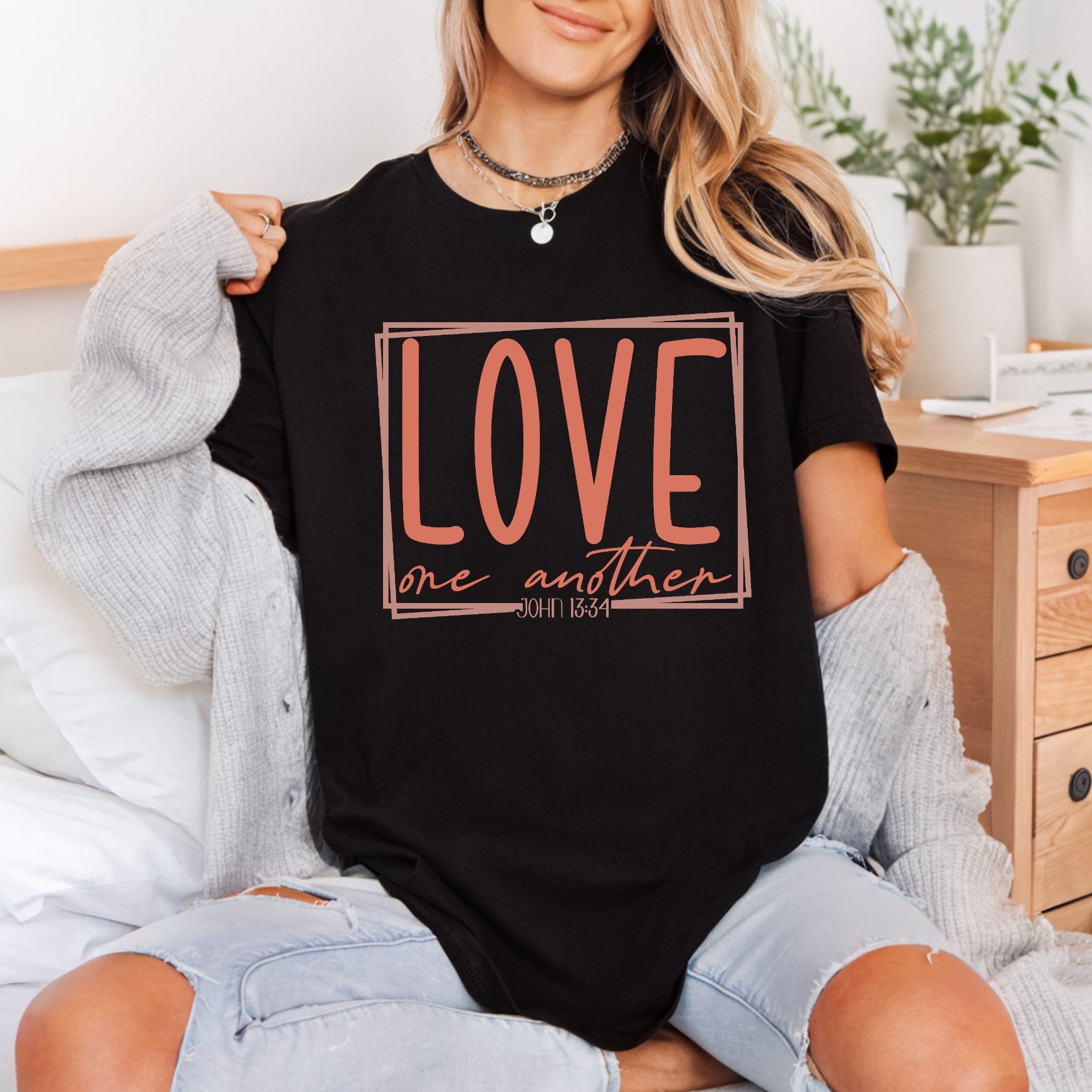 Love One Another Faith-inspired Christian Faith Ready to Press DTF Transfer for Dtf