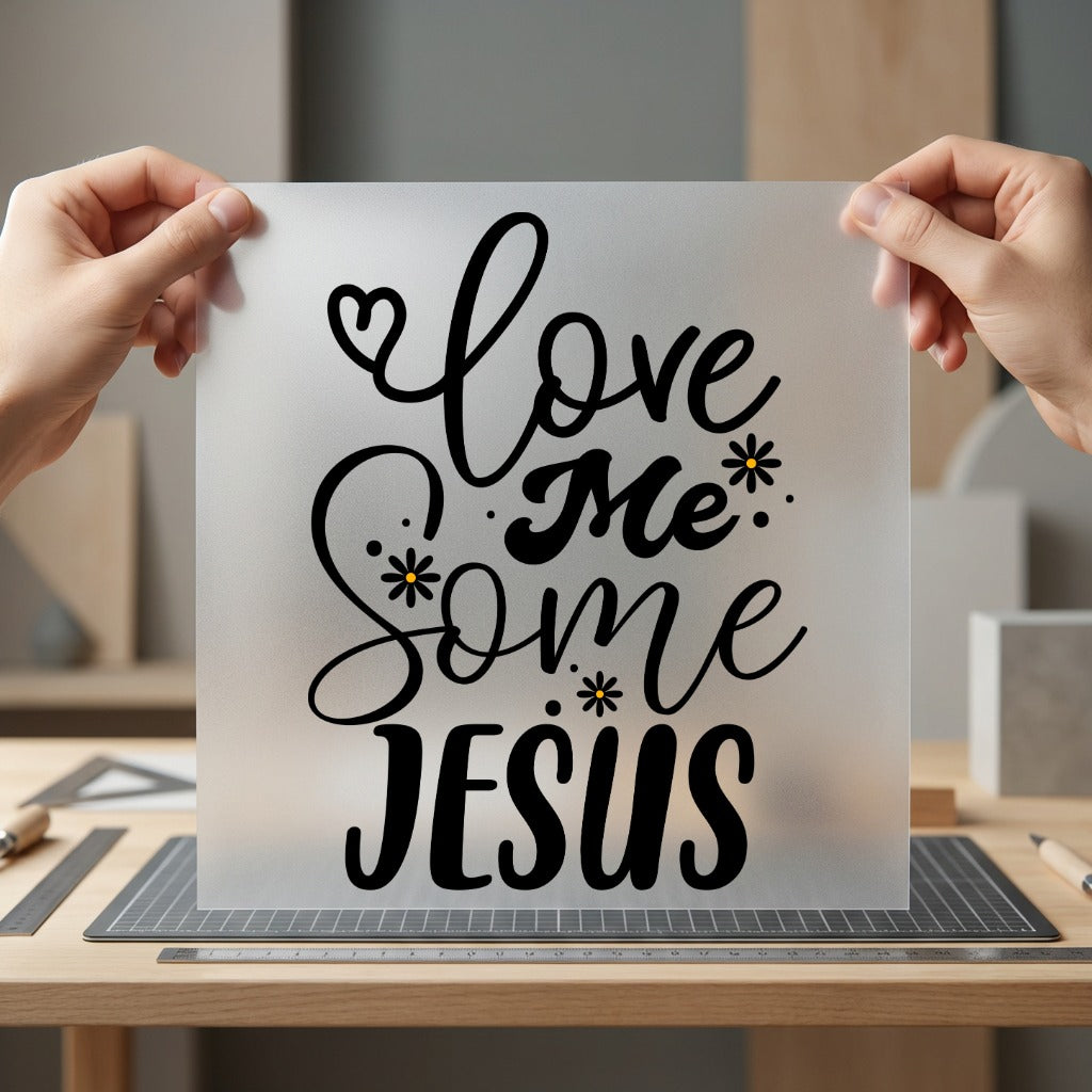 Love Some Jesus Faith-inspired Christian Faith Ready to Press DTF Transfer for Dtf