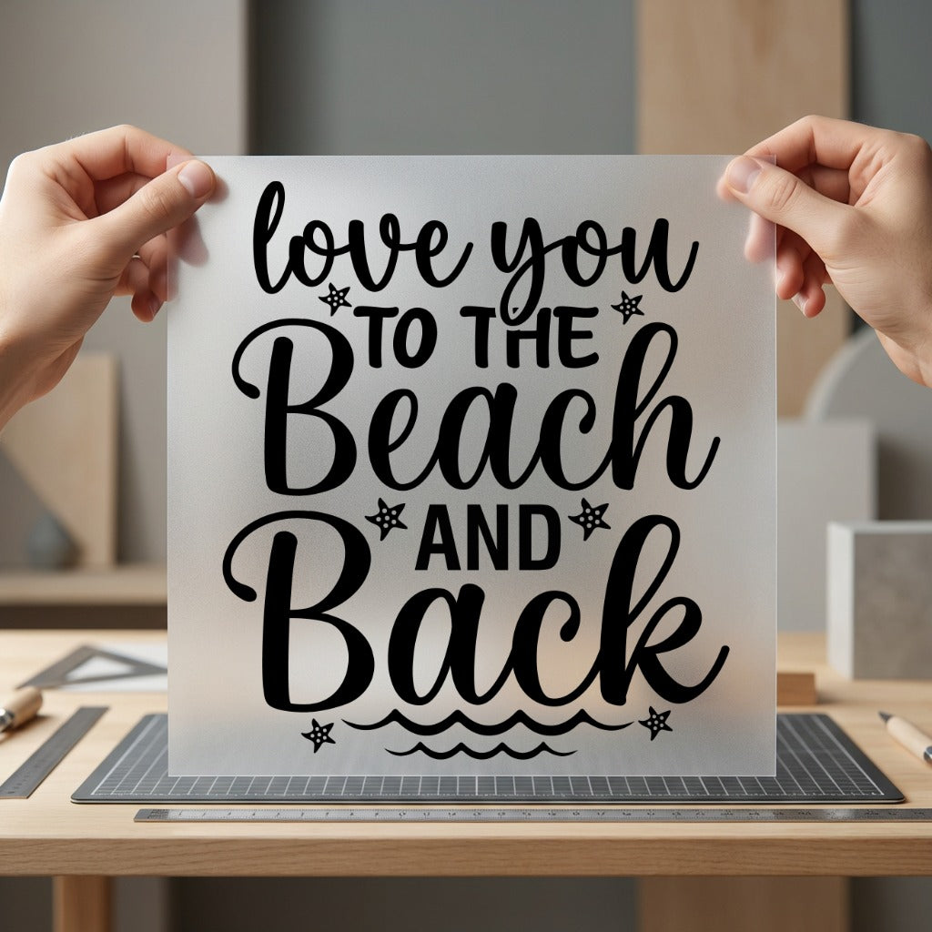 Love You Beach Back Summer Ready to Press DTF Transfer for Dtf