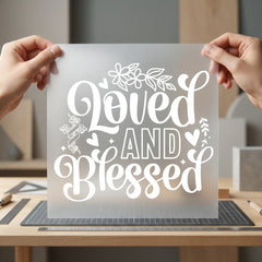 Loved Blessed Faith-inspired Diy Christian Faith Ready to Press DTF Transfer for Dtf
