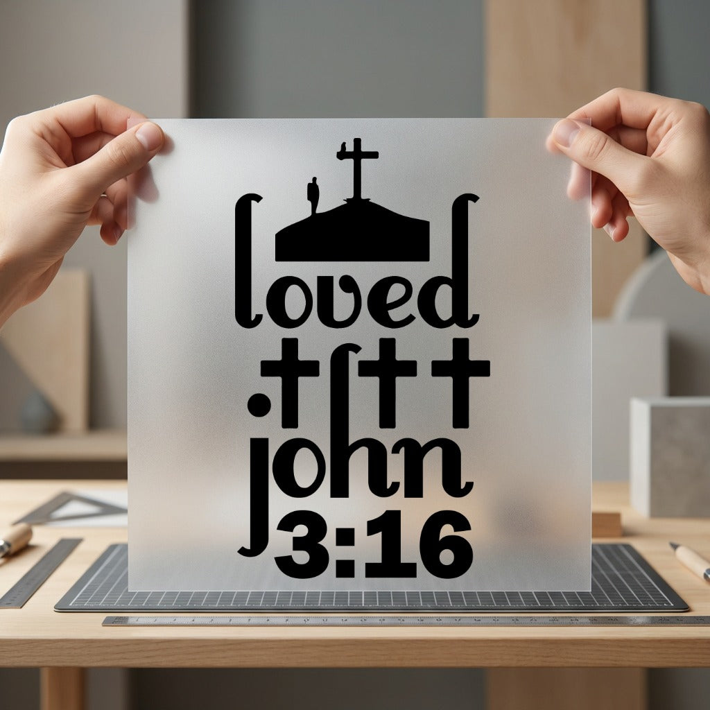 Loved John Christian Faith Christian Faith Ready to Press DTF Transfer for Dtf