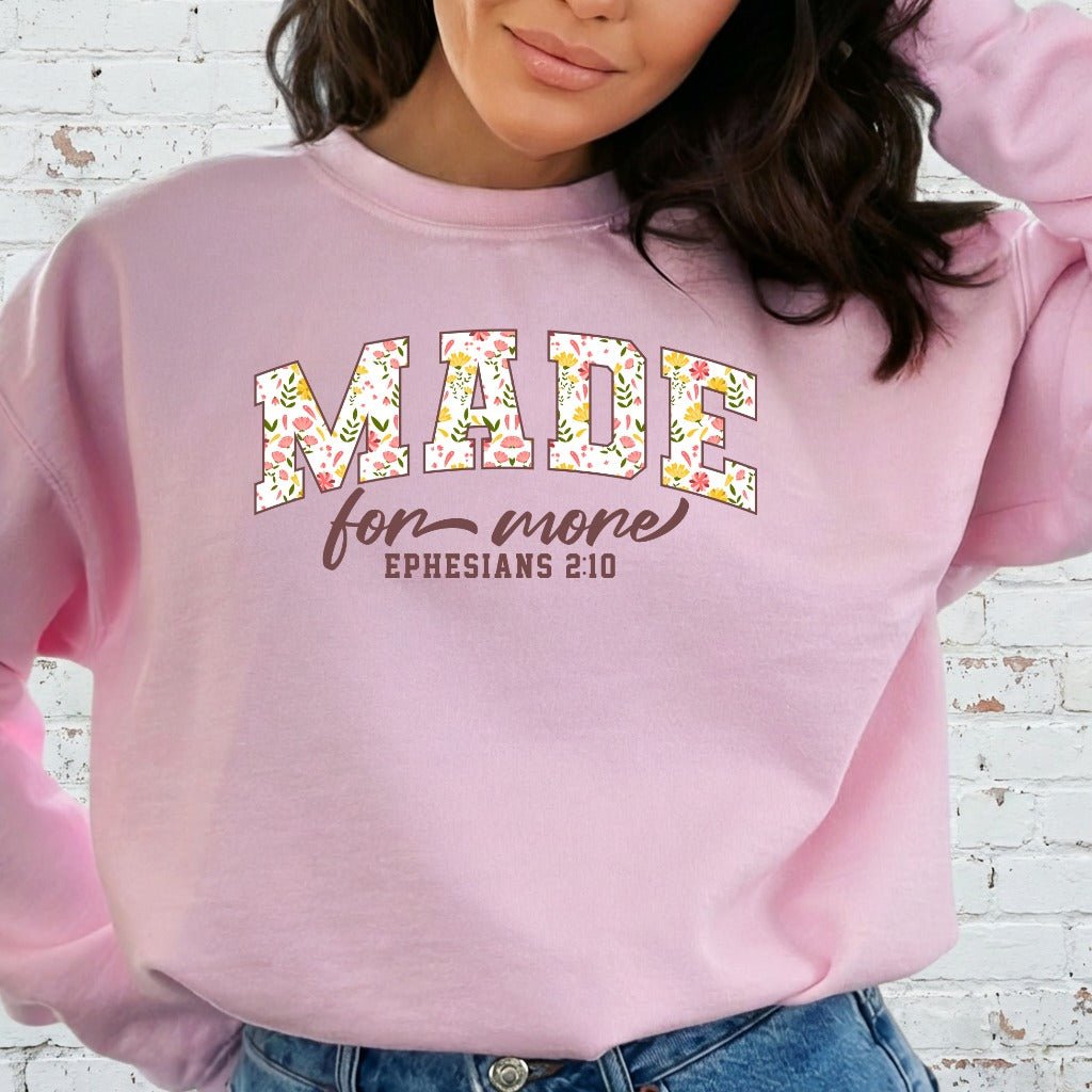 Made For More | Floral Faith Sweatshirt - Luckets.com